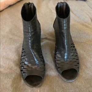 Black bootie-ish heels